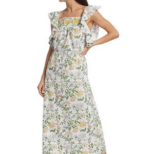 Hannah Artwear Annabella Belted Floral Midi-Dress, Size 1